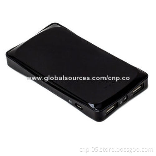 Ultra-slim Power Banks with 6,000mAh Capacity, Dual-USB Output, LED FlashlightNew